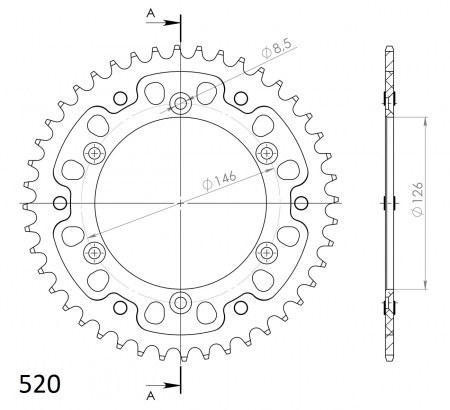 SUPERSPROX STEALTH TAKARATAS KULTA 272-808-RST-43-9