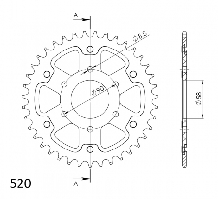 SUPERSPROX STEALTH TAKARATAS KULTA 272-812-RST-39-9