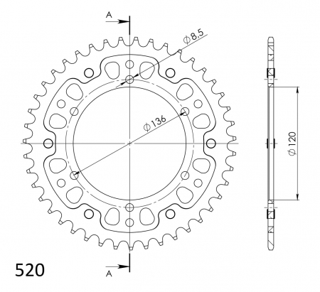 SUPERSPROX STEALTH TAKARATAS KULTA 272-846-RST-38-9