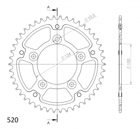 SUPERSPROX STEALTH TAKARATAS MUSTA 272-743-RST-43-0