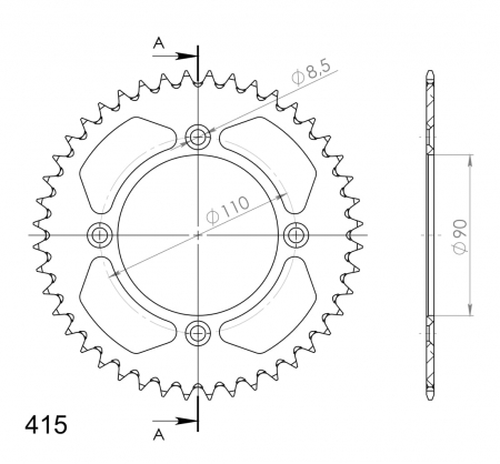 SUPERSPROX ALUMIINI TAKARATAS RAL-452::41 ORANSSI 27-3-452-41-6