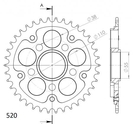 SUPERSPROX STEALTH TAKARATAS MUSTA 272-736-RST-38-0