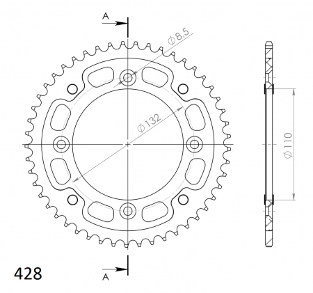 SUPERSPROX STEALTH TAKARATAS KTM SX85 KULTA 48 272-898-RST-48-9