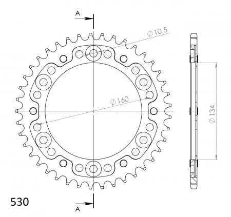 SUPERSPROX STEALTH TAKARATAS PUNAINEN 272-1306-RST-40-2