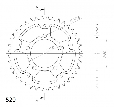 SUPERSPROX STEALTH TAKARATAS KULTA 272-2698-RST-41-9