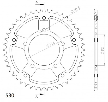 SUPERSPROX STEALTH TAKARATAS PUNAINEN 272-489-RST-46-2