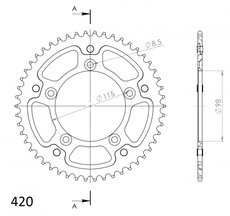 SUPERSPROX STEALTH TAKARATAS KULTA 272-4-RST-49-9