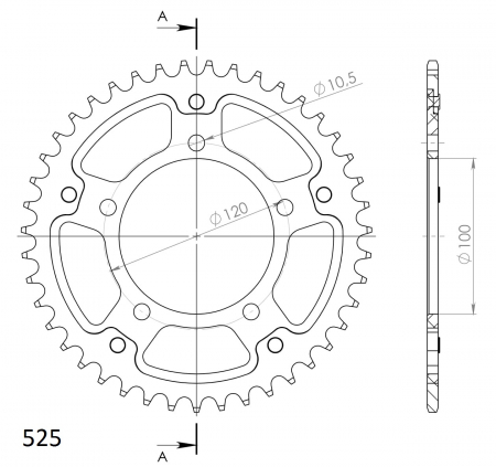 SUPERSPROX STEALTH TAKARATAS KULTA 272-702-RST-43-9