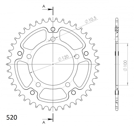 SUPERSPROX STEALTH TAKARATAS KULTA 272-703-RST-41-9