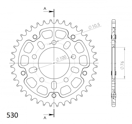 SUPERSPROX STEALTH TAKARATAS KULTA 272-7090-RST-40-9