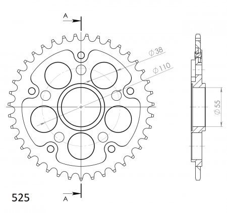 SUPERSPROX STEALTH TAKARATAS MUSTA 272-733-525-RST-39-0