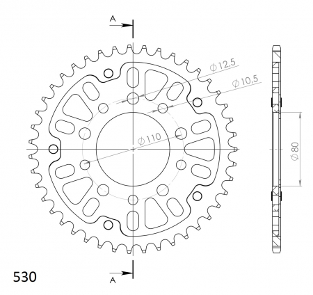 SUPERSPROX STEALTH TAKARATAS PUNAINEN 272-1334-RST-43-2