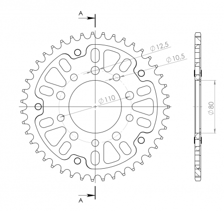 SUPERSPROX STEALTH TAKARATAS PUNAINEN 272-1334-RST-44-2