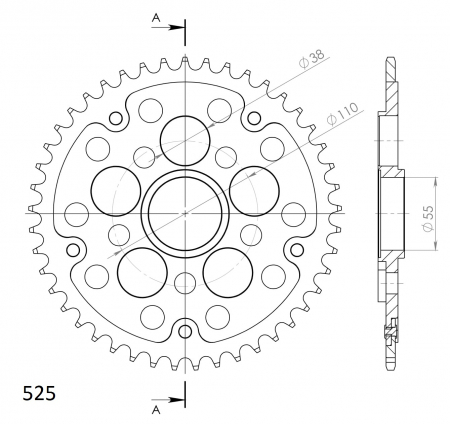 SUPERSPROX STEALTH TAKARATAS PUNAINEN 272-733-525-RST-45-2