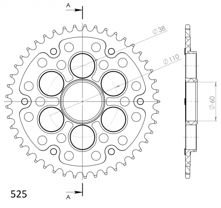 SUPERSPROX STEALTH TAKARATAS PUNAINEN 272-737-525-RST-43-2