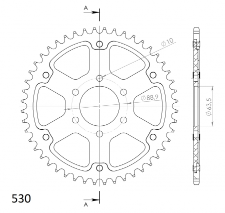 SUPERSPROX STEALTH TAKARATAS KULTA 272-109-530-RST-49-9