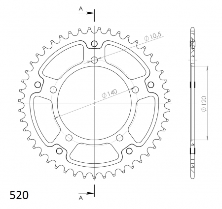 SUPERSPROX STEALTH TAKARATAS PUNAINEN 272-1793-RST-47-2