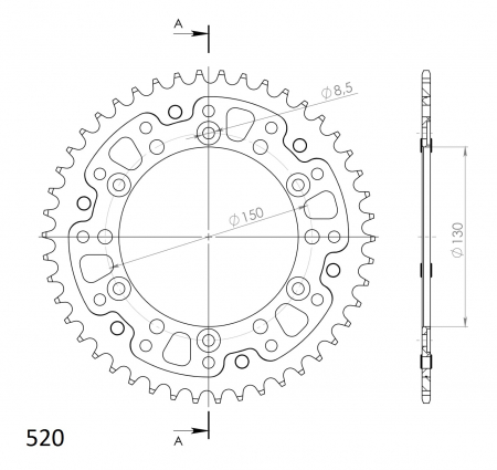 SUPERSPROX STEALTH TAKARATAS MUSTA 272-245-3-RST-46-0