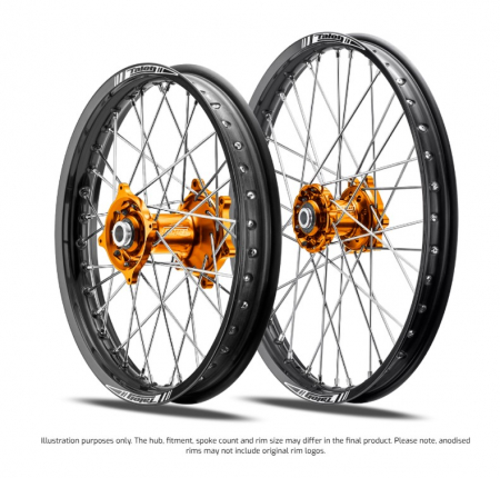 TALON FRAMHJUL 12X1 60 ACR KTM 50SX 12- ORANGE/SVART 46-25-628-35