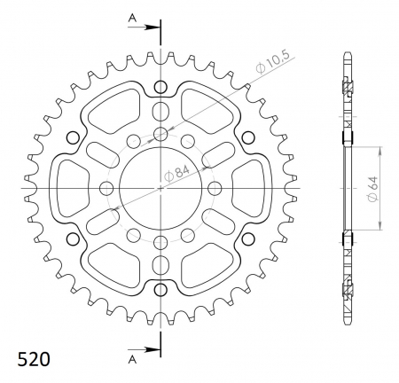 SUPERSPROX STEALTH TAKARATAS KULTA 272-1826-RST-41-9