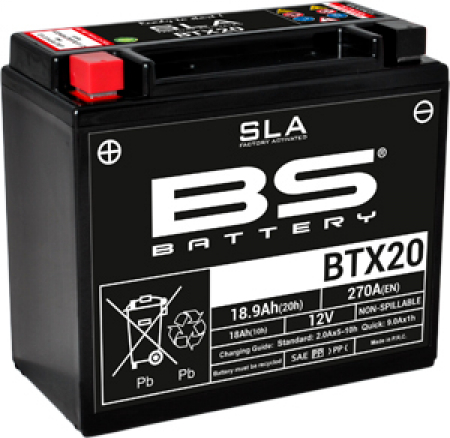 BS BATTERY  BTX20 (FA) SLA - SEALED & ACTIVATED 140-300688