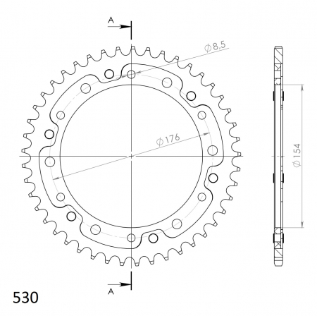 SUPERSPROX STEALTH TAKARATAS PUNAINEN 272-1340-RST-45-2