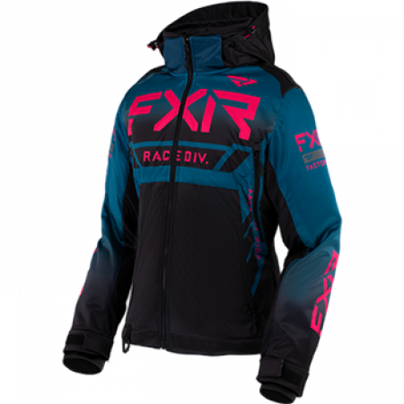 FXR W RRX JACKET 12 BLACK/OCEAN/FUCHSIA 210235-1048-12