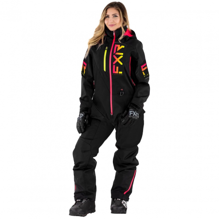 FXR W RECRUIT LITE NAISTEN KELKKAHAALARI, 6, BLACK/RASP-HI VIS FADE 222911-1028-06