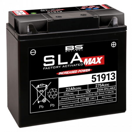 BS BATTERY  51913 (FA) SLA MAX - SEALED & ACTIVATED 140-300860