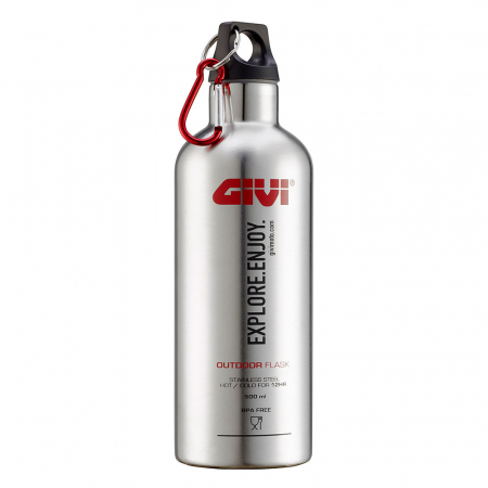 GIVI STAINLESS-STEEL THERMAL FLASK, 500ML 321-STF500S