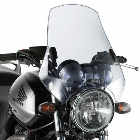 GIVI UNIVERSAL SCREEN WITH 2 POINT HANDLEBAR, SMOKED 42,5 X 42 CM (HXW) 323-A660
