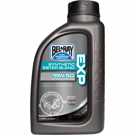 BEL-RAY EXP 15W-50 SYNTHETIC ESTER BLEND 4T ENGINE OIL 1L 55-804-001