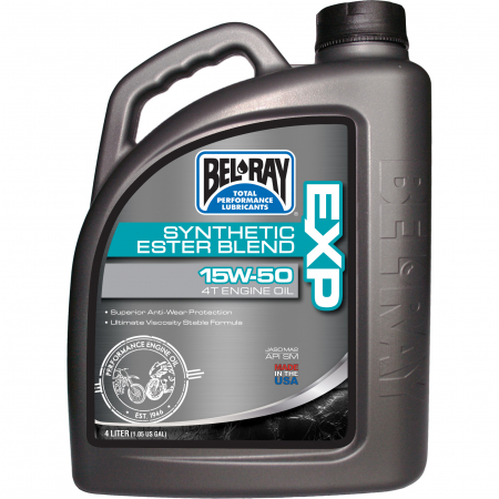 BEL-RAY EXP 15W-50 SYNTHETIC ESTER BLEND 4T ENGINE OIL 4L 55-804-004