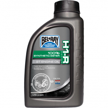 BEL-RAY H1-R RACING 100% SYNTHETIC ESTER 2T ENGINE OIL 1L 55-822-001