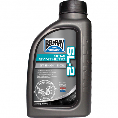 BEL-RAY SL-2 SEMI-SYNTHETIC 2T ENGINE OIL 1L 55-824-001