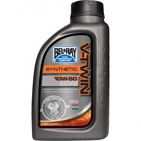BEL-RAY V-TWIN 10W-50 SYNTHETIC ENGINE OIL 1L 55-902-001