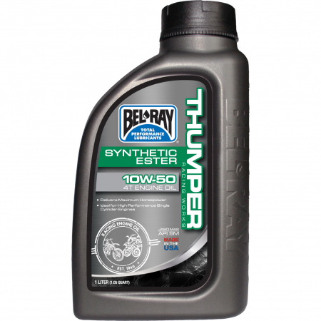 BEL-RAY THUMPER® RACING WORKS SYNTHETIC ESTER 4T 10W-50 1L 55-925-001