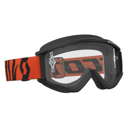 SCOTT GOGGLE RECOIL XI BLACK/FLUO ORANGE CLEAR WORKS 620-0408-3