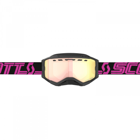 SCOTT GOGGLE FURY SNOW CROSS BLACK/PINK ENH ROSE CHROME 620-2100-3
