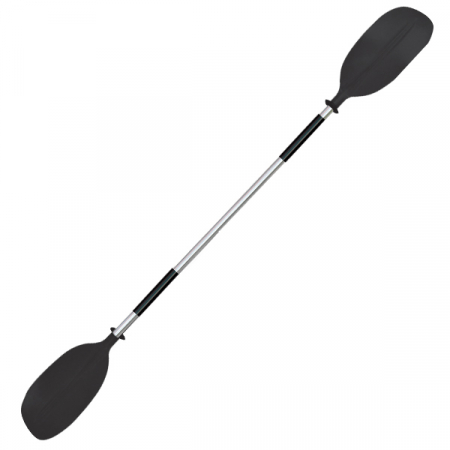 OS KAYAK PADDLE 2 PCE - ASYMMETRIC BLADES 2170MM BLACK 131-PA185-BK