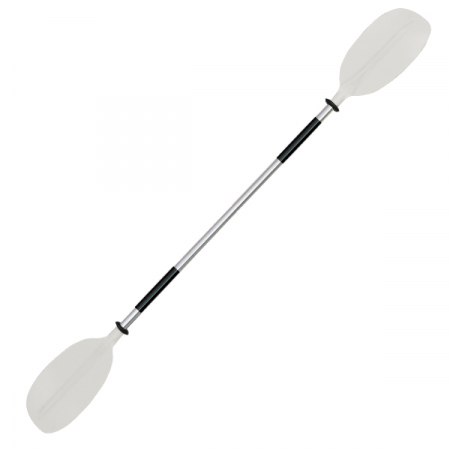 OS KAYAK PADDLE 2 PCE - ASYMMETRIC BLADES 2170MM WHITE 131-PA185-W