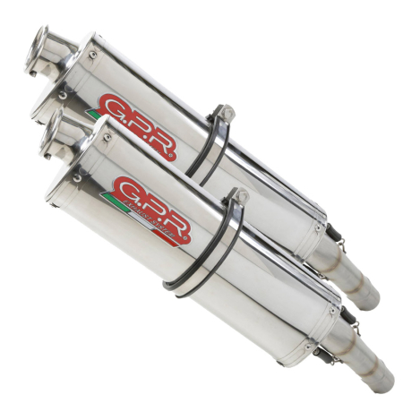 GPR DUCATI MONSTER 900 1993/02 PAIR EC-APPROV. SLIP-ON EXHAUST TRIOVAL 31G-D-15-5-TRI
