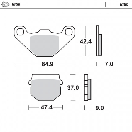 MOTO-MASTER JARRUPALAT KAWASAKI: KX80/100 <1996, KDX125 <2003, SUZUKI: RM80/85 < 235-090121