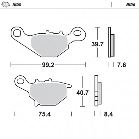 MOTO-MASTER JARRUPALAT SUZUKI: RM80/85 1996-2004 235-093521