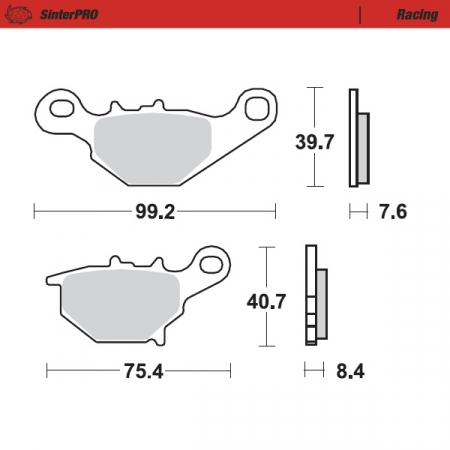 MOTO-MASTER JARRUPALAT SUZUKI RM 85 TAAKSE 235-094811