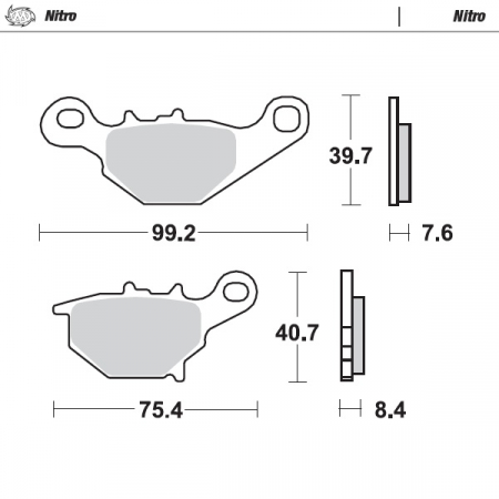 MOTO-MASTER JARRUPALAT SUZUKI TAAKSE: RM85 2005> 235-094821