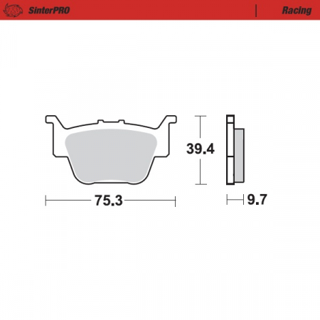 MOTO-MASTER JARRUPALAT HONDA: TRX 450R 235-095111