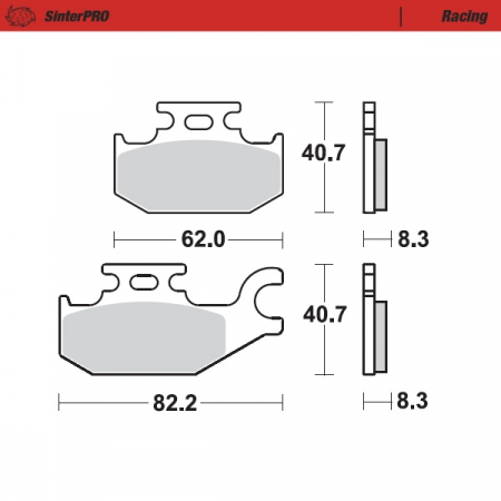 MOTO-MASTER JARRUPALAT SUZUKI: LTA 700 / 750 KINGQUAD  OIKEA 235-095711