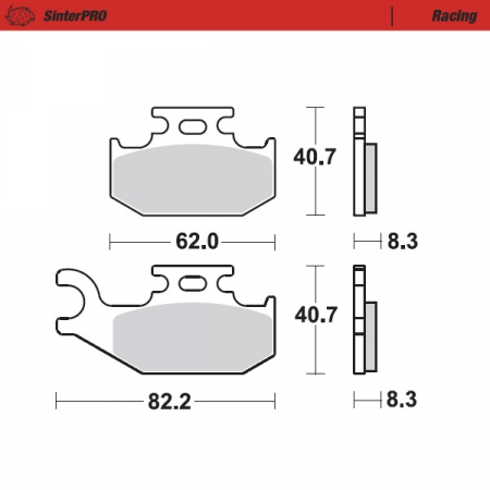 MOTO-MASTER JARRUPALAT SUZUKI: LTA 700 / 750 KINGQUAD  VASEN 235-096311