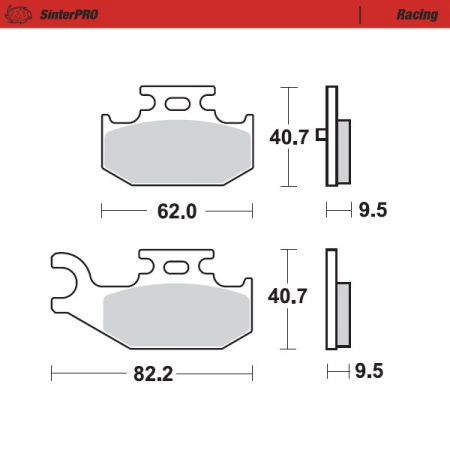 MOTO-MASTER JARRUPALAT YAMAHA: YFM 700 R RAPTOR TAAKSE 235-096411